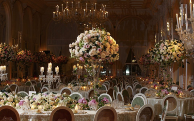 The Adornment of Wedding Venue with Flowers Everywhere
